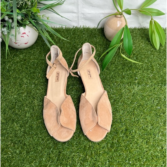 PAUL GREEN🍂🍂Kary Nude suede leather flats Size 9 - Picture 9 of 13